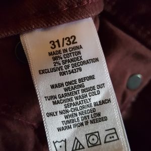 Men's Aeropastle Maroon Jeans